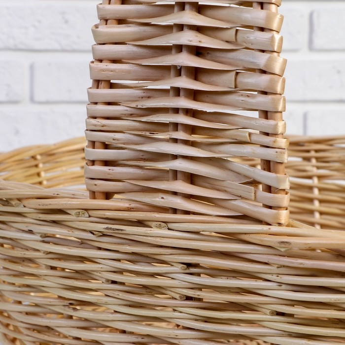 Корзина продуктовая, 62×41×18/50 см, ручное плетение, ива Корзина продуктовая, 62×41×18/50 см, ручное плетение, ива