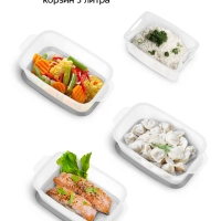 Пароварка электрическая с таймером КТ-6280 - 900-1050 Вт