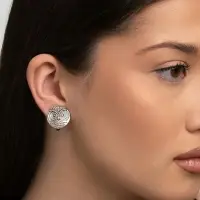 Серьги клипсы для ушей QF &laquo;Сова&raquo;, цвет чернёное серебро