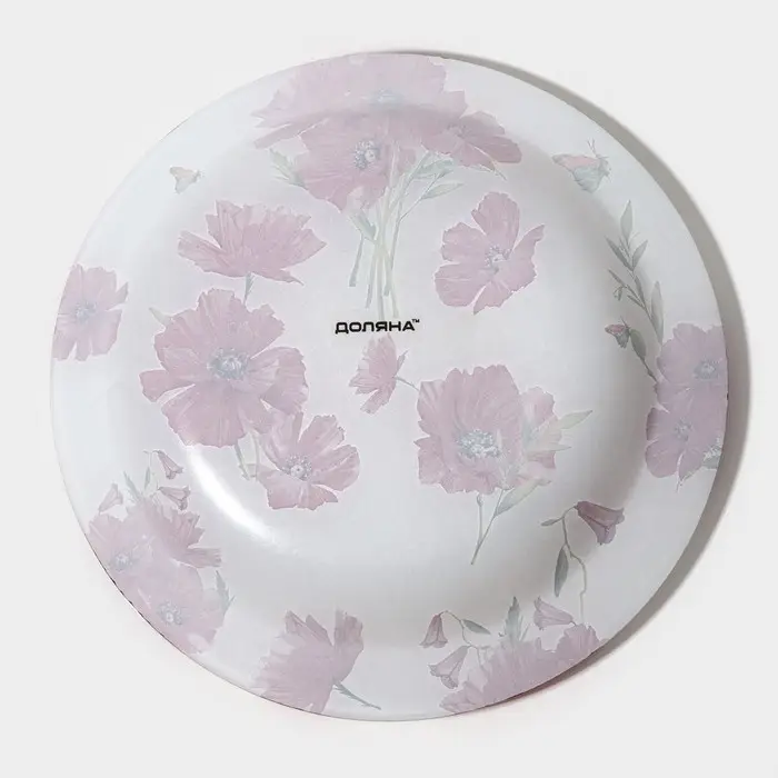 Тарелка суповая Доляна «Красные маки», d=18,5 см Тарелка суповая Доляна «Красные маки», d=18,5 см