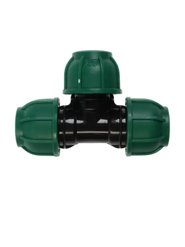 Тройник ПНД ZEIN, 25 мм, цанга