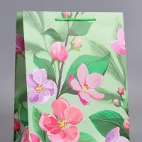 Пакет подарочный "Весеннее признание" ламинированный 26 х 12 х 32 см