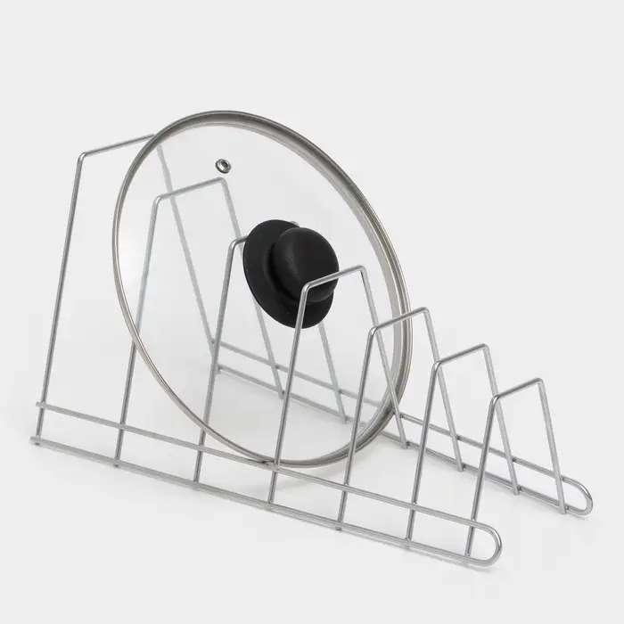 Подставка для крышек, 34&times;18&times;16 см, хром
