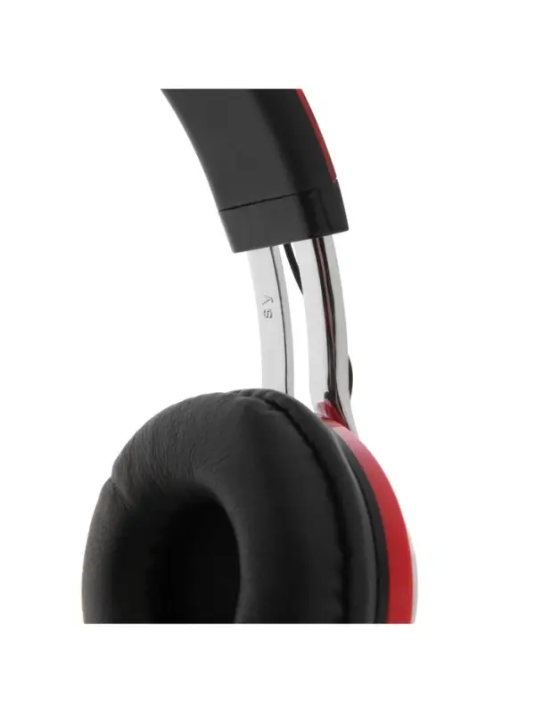 Наушники беспроводные, накладные, Luazon RX-1, Bluetooth 4.2, с микрофоном, с подсветкой LED, microSD, FM, 250 мАч, красные