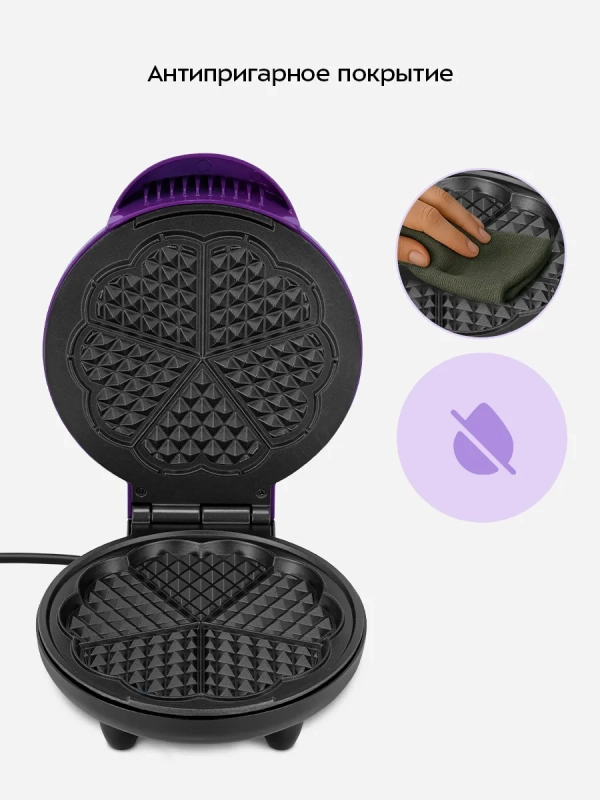 Вафельница электрическая КТ-5610 - 1000 ВТ Вафельница электрическая КТ-5610 - 1000 ВТ