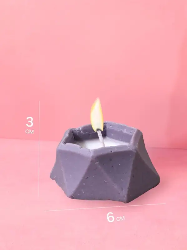 Свеча шестиугольная 6х6х3 см, соевый воск