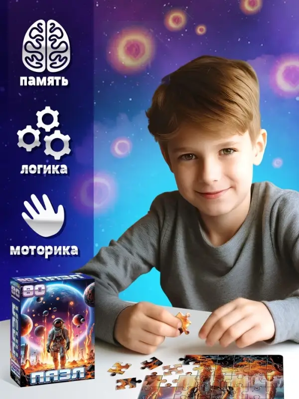 Пазл &laquo;Таинственный космос&raquo;, 80 деталей
