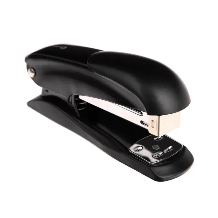 Степлер № 24/6, 26/6, Lamark Ulrich, встроенный антистеплер, индикатор скоб, до 20 листов, металлический корпус, чёрный