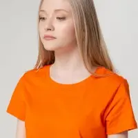 Футболка женская T-bolka Lady оранжевая, размер M