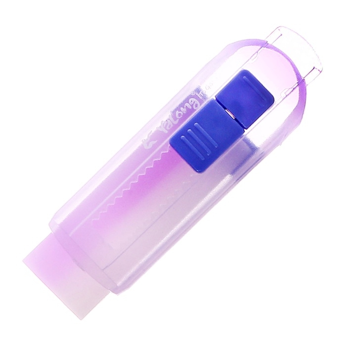 Ластик прямоугольный в цвет корпуса, в пластиковом выдвижном держателе МИКС Ластик прямоугольный в цвет корпуса, в пластиковом выдвижном держателе МИКС