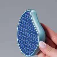 Стеклянная нано-пилка для пяток, 9.5&times;5.5&times;3.3 см, голубая