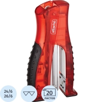 Степлер ATTACHE 8918 (N24/6&26/6) до 20 лист. вертикальный красный