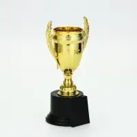 Кубок призовой, на подставке, пластиковый, 20&times;10&times;8 см, цвет золотой