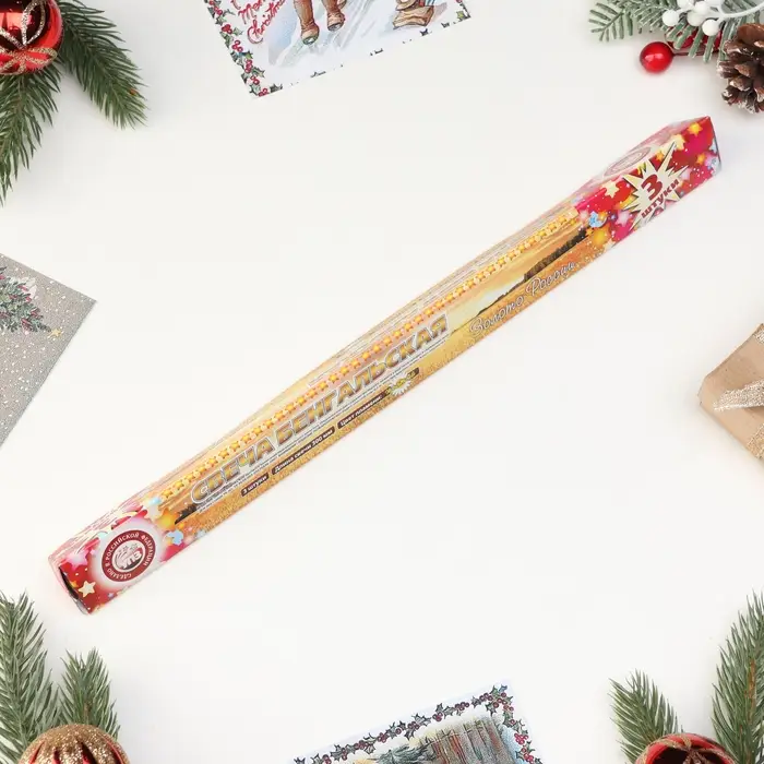 Бенгальские огни, 30 см, 3 штуки, «Золото России» Бенгальские огни, 30 см, 3 штуки, «Золото России»