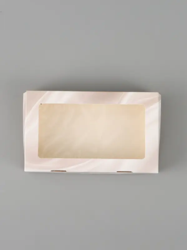 Коробка подарочная с окном &laquo;Лепестки&raquo;, 20&times;12&times;4 см, самосборная