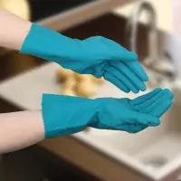 Перчатки хозяйственные Доляна, размер M, латексные, цвет МИКС