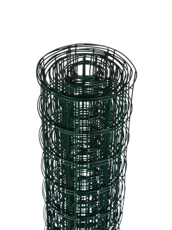 Сетка сварная с ПВХ покрытием, 5&times;0.5 м, ячейка 50&times;50 мм, d=1 мм, металл, Greengo