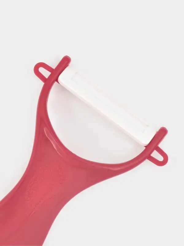 Овощечистка керамическая Доляна &laquo;Солнечная&raquo;, 13 см, красная