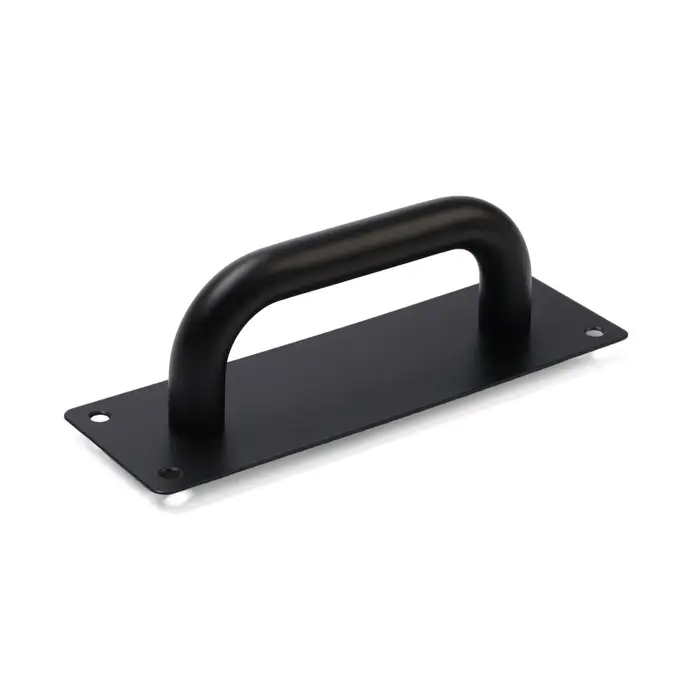 Ручка дверная, чёрная, 200&times;65 мм