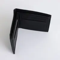 Портмоне мужское, без застёжки, чёрное
