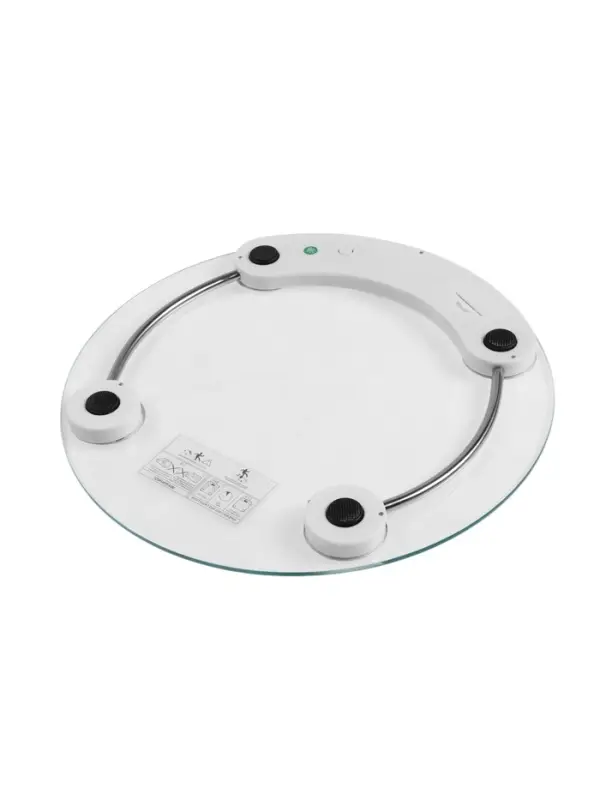 Весы напольные LVE-001, электронные, до 180 кг, от батареек 2хААА, стекло, белые