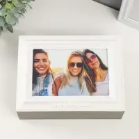 Шкатулка для украшений с фоторамкой 10&times;15 см &laquo;Классика&raquo;, дерево, 20&times;15&times;7.5 см