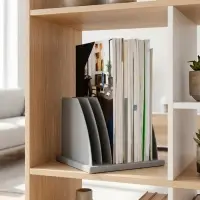 Лоток-сортер для журналов и бумаг сборный, 6 отделений, серый