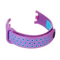 Ремешок для фитнес-браслета Mi Band 8/9 Luazon, с перфорацией, фиолетовый, голубой