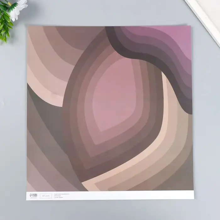 Бумага для скрапбукинга двусторонняя "Нежность весны" плотность 180 гр 30,5х32 см