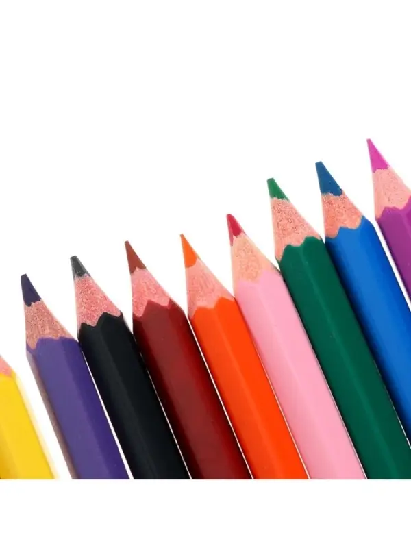 Карандаши Calligrata, 18 цветов, эконом, шестигранные, пластиковые