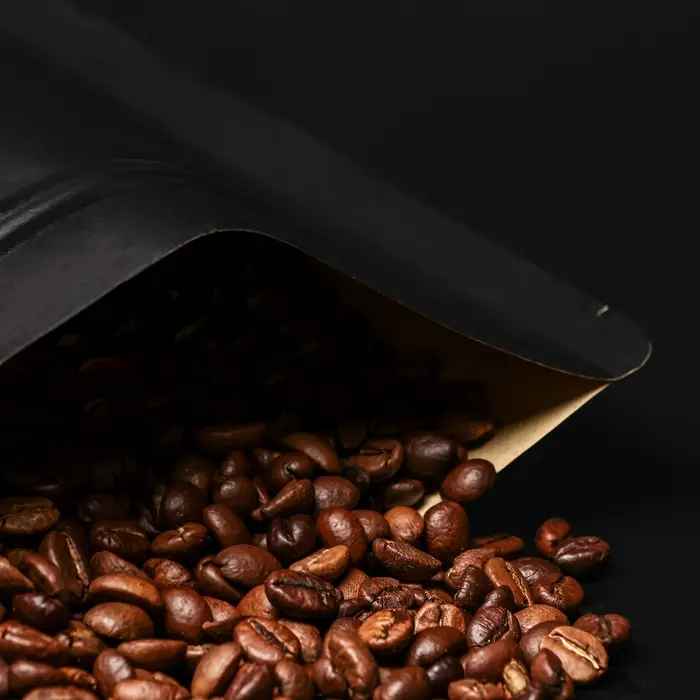 Пакет Zip-lock Крафт с прямоугольным окном, чёрный,20×30×5 см