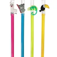 Ручка гелевая - прикол, Calligrata «Тропические обитатели», МИКС Ручка гелевая - прикол, Calligrata «Тропические обитатели», МИКС