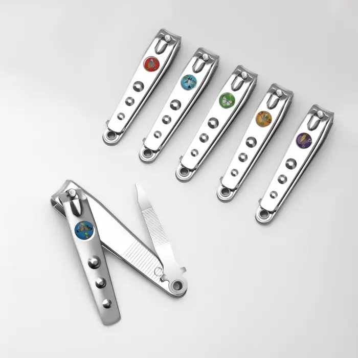 Кусачки книпсер педикюрные, с пилкой, 7.6 см, МИКС