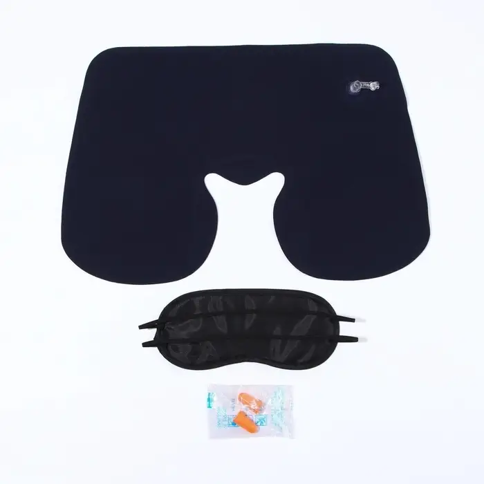 Дорожный набор: подушка для шеи, маска для сна, беруши