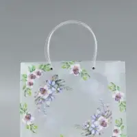 Пакет подарочный прозрачный , "Счастье" 30 х 26 х 12