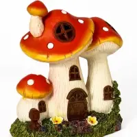 Садовый фонарь 20 х 10 х 16 "Грибной дом" GMV-0339