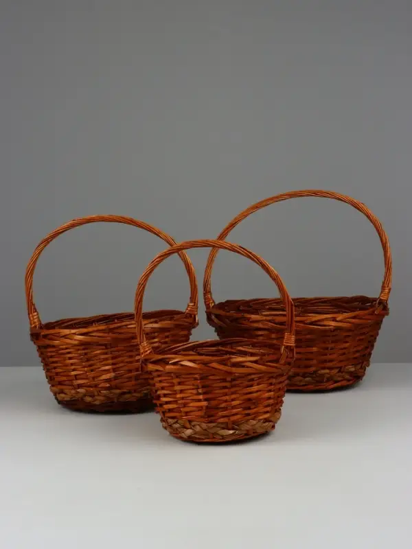 Набор корзин (ива), D42 H18 HH41 b30, D32 H16 HH36 b25, D26 H14 HH30 b20, 3 шт., кор. Набор корзин (ива), D42 H18 HH41 b30, D32 H16 HH36 b25, D26 H14 HH30 b20, 3 шт., кор.