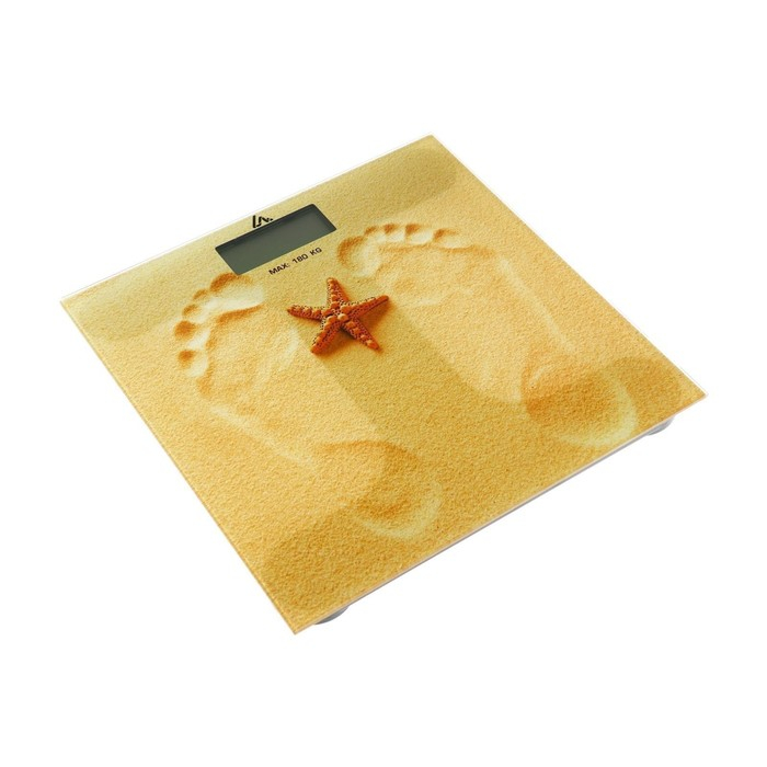 Весы напольные Luazon LVE-005  Весы напольные Luazon LVE-005 "Песок", электронные, до 180 кг, 2хAАА (не в комплекте)