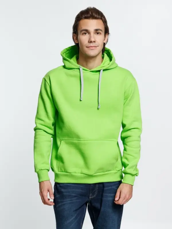 Толстовка с капюшоном Kirenga Heavy, зеленое яблоко, размер XS