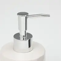 Набор для ванной "Плетение", 2 предмета (дозатор для мыла, стакан), цвет белый