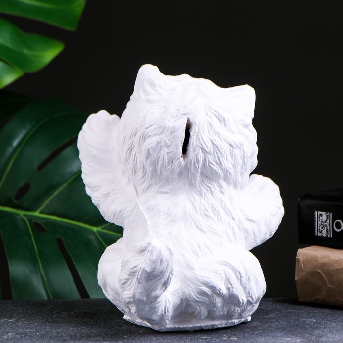 Копилка для денег «Кот Снежок», гипс, белый, 14×14×19 см Копилка для денег «Кот Снежок», гипс, белый, 14×14×19 см