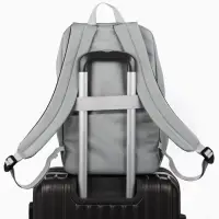 Рюкзак школьный, 1 отделение, 5 карманов, 28&times;9.5&times;42 см, серый