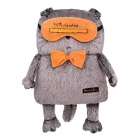 Мягкая игрушка &laquo;Кот-подушка в маске для сна&raquo;, 34 см, МИКС