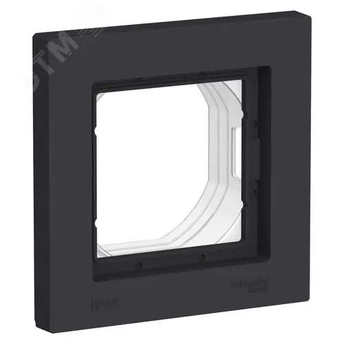 ATLASDESIGN AQUA 1-постовая РАМКА IP44, КАРБОН