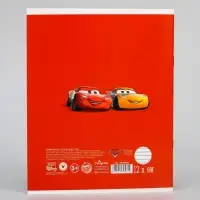 Тетрадь в линейку 12 листов, 5 видов МИКС, обложка мелованный картон, &laquo;Тачки&raquo;