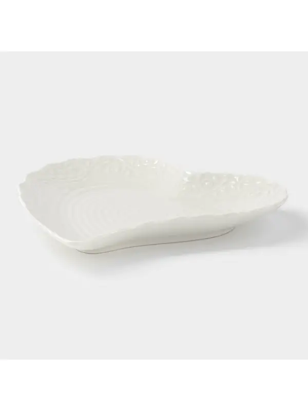 Блюдо сервировочное &laquo;Сердце&raquo;, 17&times;16&times;2 см, керамика, белое