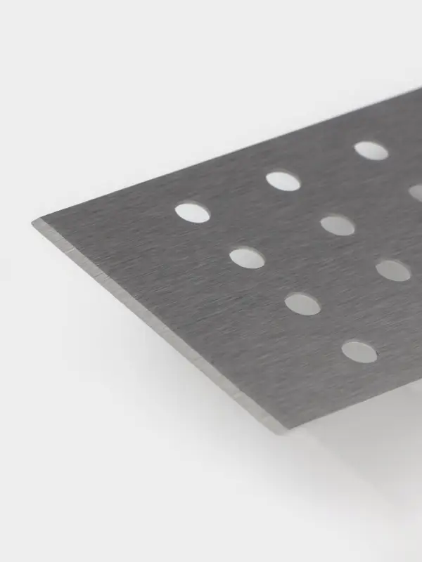 Лопатка перфорированная Доляна, 30.5&times;7.2 см, нержавеющая сталь, чёрная