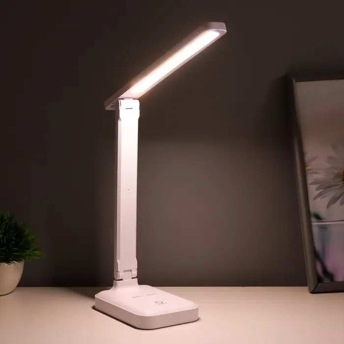 Настольная лампа сенсорная 16888/1 LED 5 Вт 3000-6000К USB АКБ белый 29&times;55 см