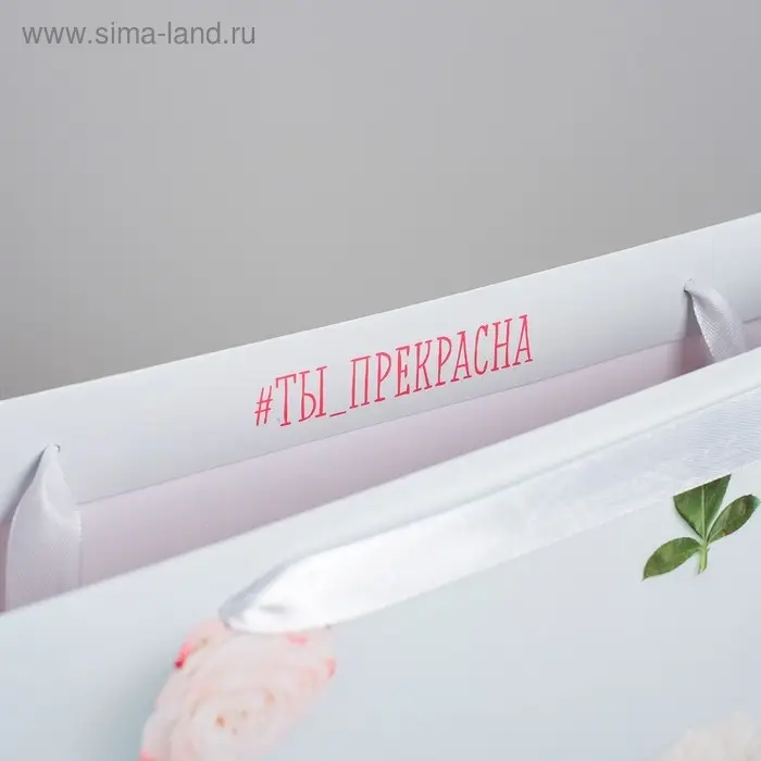 Пакет подарочный ламинированный, упаковка, «Ты прекрасна», S 15 х 12 х 5.5 см