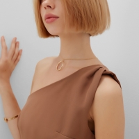 Платье женское на одно плечо MINAKU: Casual Collection цвет коричневый, р-р 48